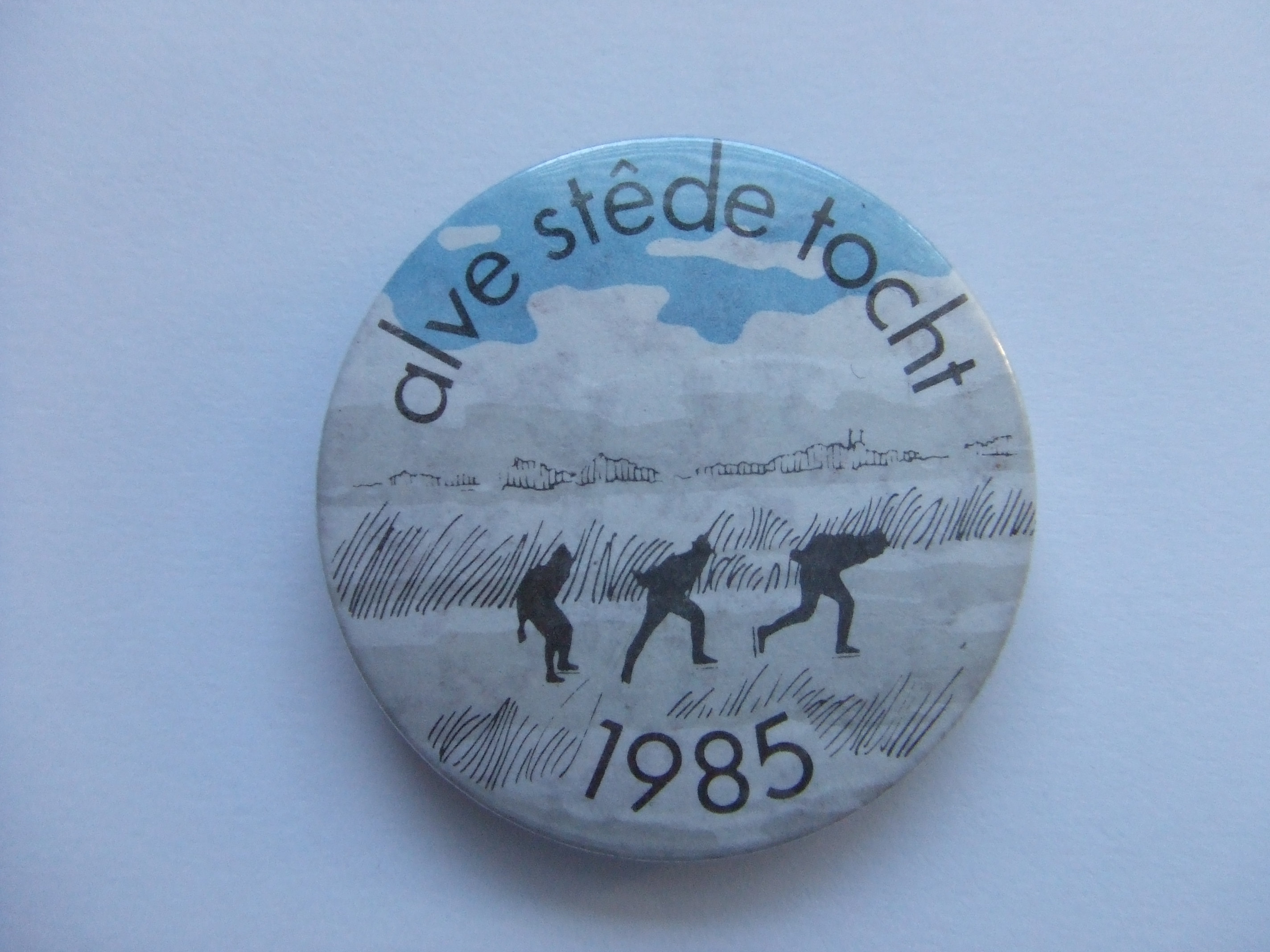 schaatsen Elfstedentocht 1985 button schaatstocht